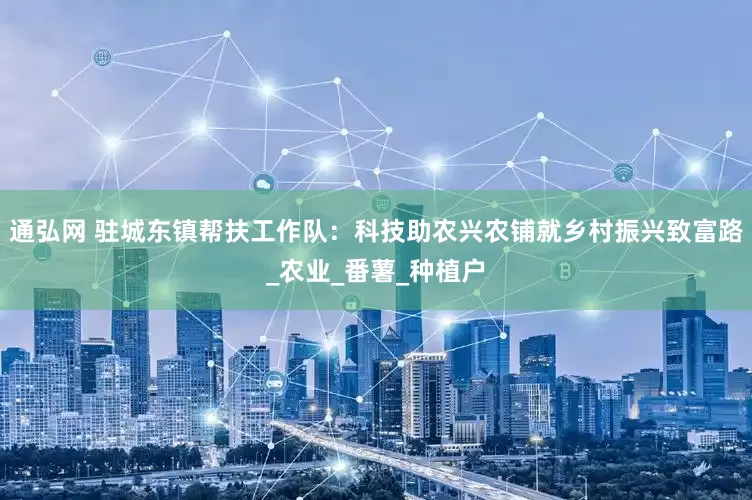 通弘网 驻城东镇帮扶工作队：科技助农兴农铺就乡村振兴致富路_农业_番薯_种植户